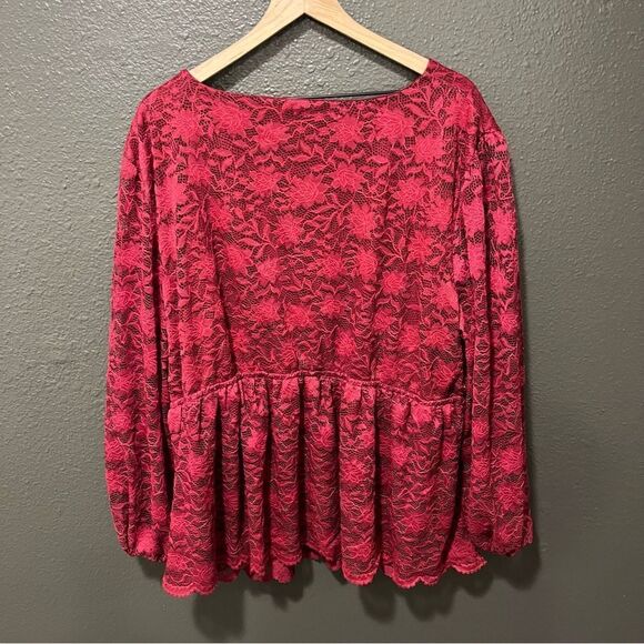 Maurice’s plus size lace long sleeve blouse 4X - Picture 8 of 12